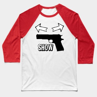 Gun Show Power lifting Baseball T-Shirt